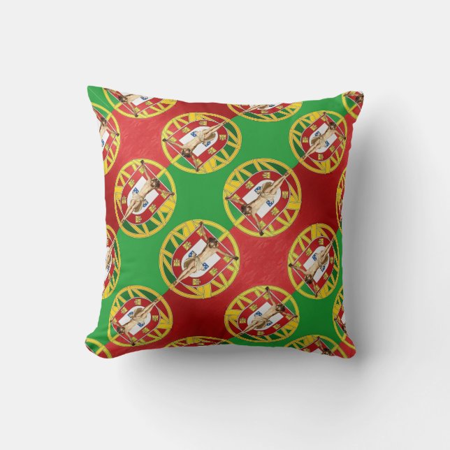 Portugees design gooien kussen (Voorkant)
