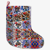 Portugees design grote kerstsok (Voorkant)