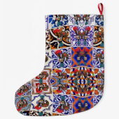Portugees design grote kerstsok (Achterkant)