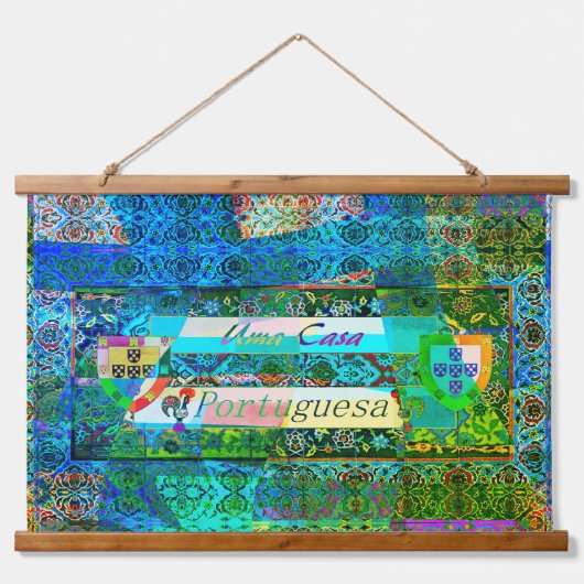 Portugees design hangend wandkleed (Voorkant)