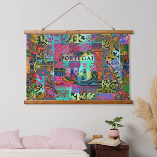 Portugees design hangend wandkleed (Slaapkamer)