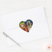 Portugees design hart sticker (Envelop)