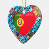 Portugees design keramisch ornament (Links)