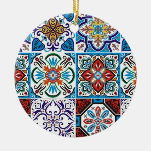 Portugees design keramisch ornament (Voorkant)
