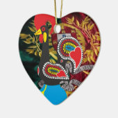 Portugees design keramisch ornament (Links)