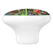 Portugees design keramische knop (Zijkant)