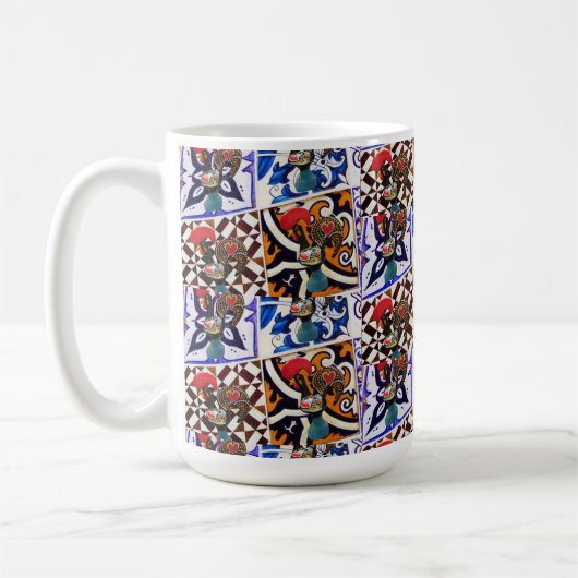 Portugees design koffiemok (Links)