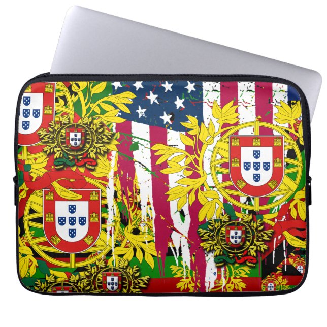 Portugees design laptop sleeve (Voorkant)