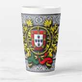 Portugees design latte mok (Voorkant)