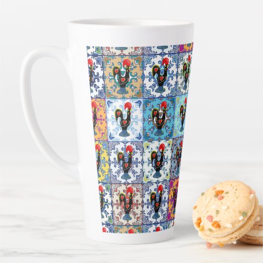 Portugees design latte mok (In situ)