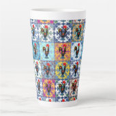 Portugees design latte mok (Voorkant)