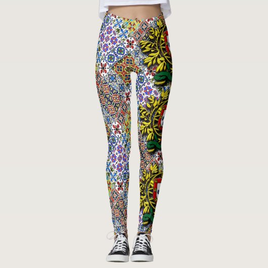Portugees design leggings (Voorkant)