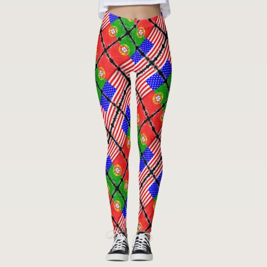 Portugees design leggings (Voorkant)