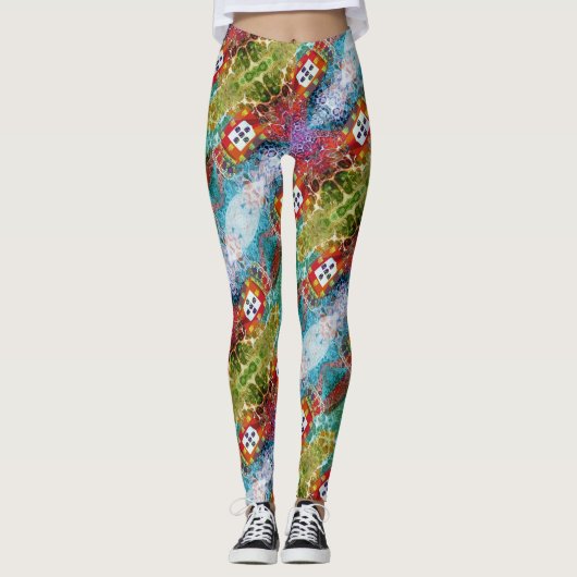 Portugees design leggings (Voorkant)