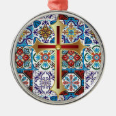 Portugees design metalen ornament (Voorkant)