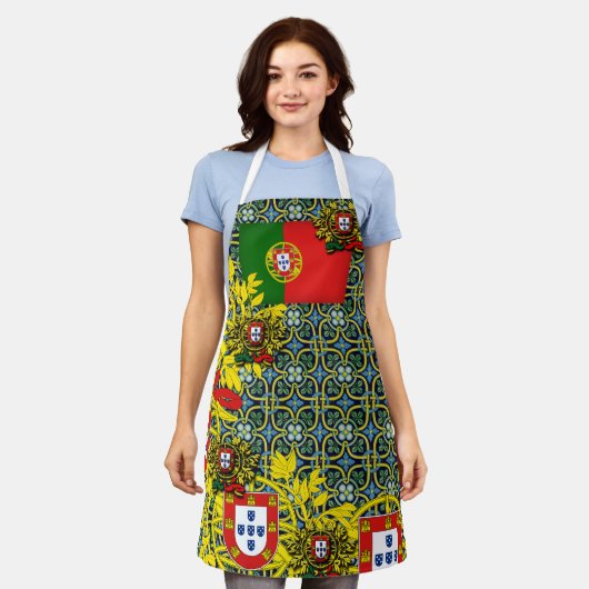 Portugees design schort (Gedragen)