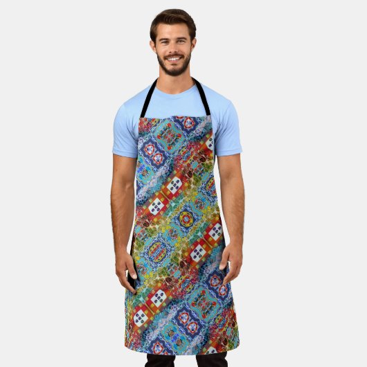 Portugees design schort (Gedragen)