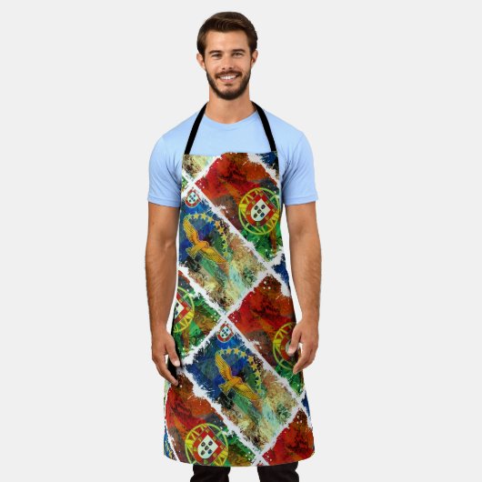 Portugees design schort (Gedragen)