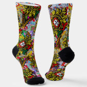 Portugees design sokken (Gebogen)