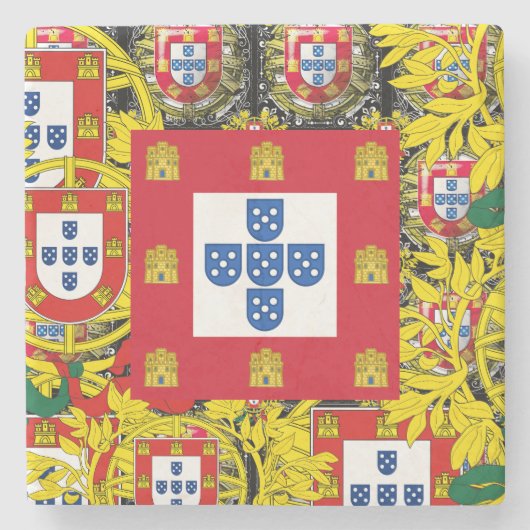 Portugees design stenen onderzetter (Voorkant)