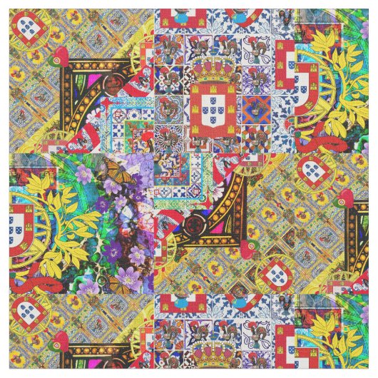 Portugees design stof (Close Up)
