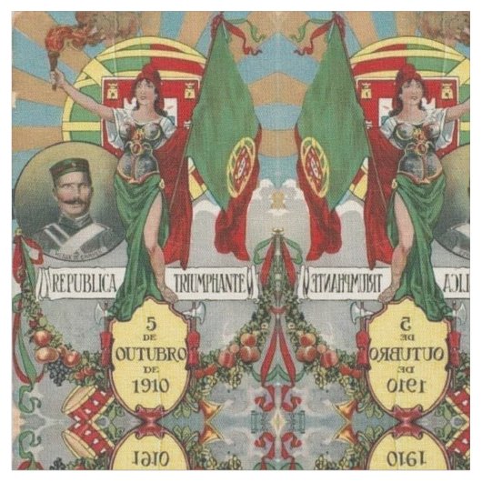 Portugees design stof (Close Up)