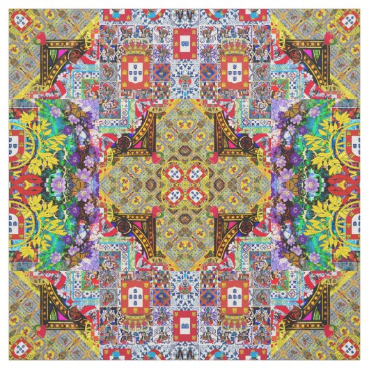 Portugees design stof (Swatch)