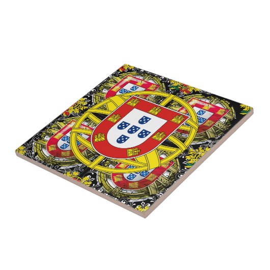 Portugees design tegeltje (Zijkant)