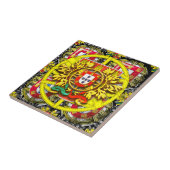 Portugees design tegeltje (Zijkant)