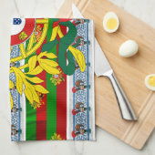 Portugees design theedoek (Quarter Fold)