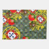 Portugees design theedoek (Horizontaal)