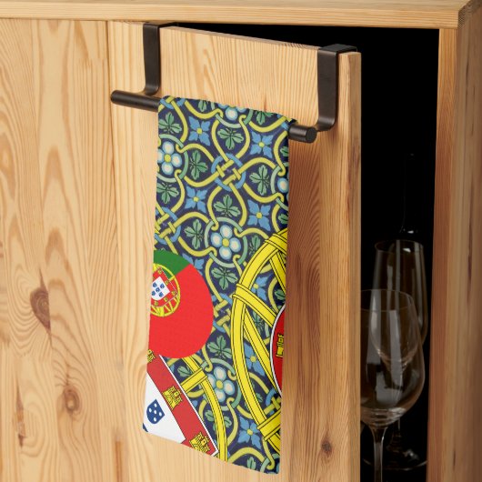 Portugees design theedoek (Derde Gevouwen)