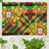 Portugees design theedoek (Gevouwen)