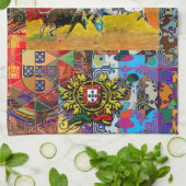 Portugees design theedoek (Gevouwen)