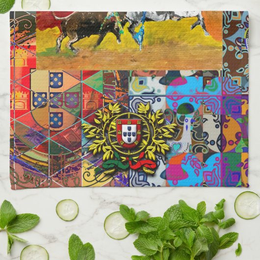 Portugees design theedoek (Gevouwen)