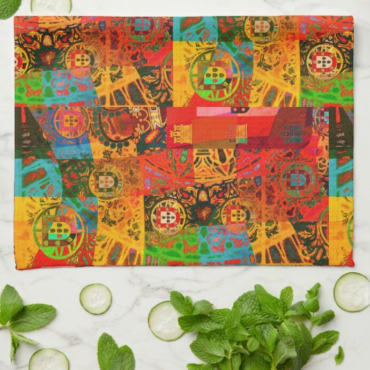 Portugees design theedoek (Gevouwen)