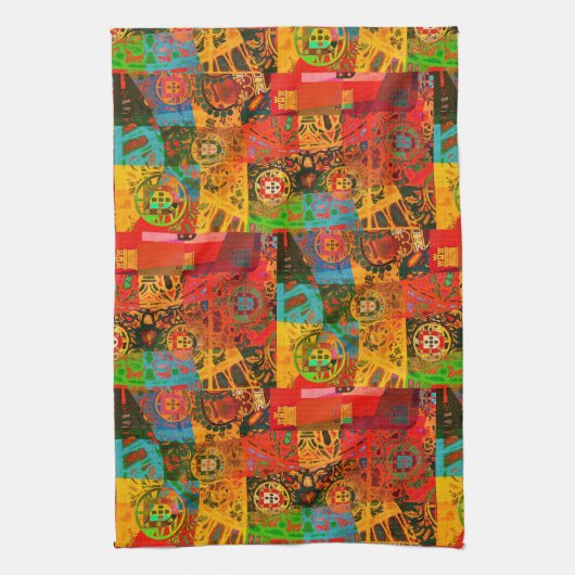 Portugees design theedoek (Verticaal)