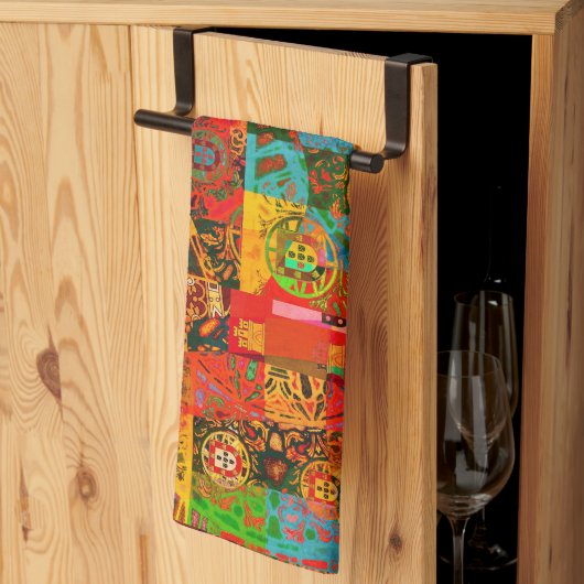 Portugees design theedoek (Derde Gevouwen)