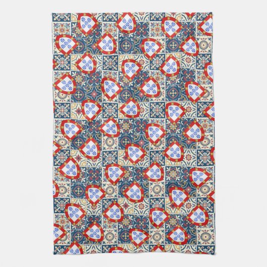 Portugees design theedoek (Verticaal)