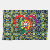 Portugees design theedoek (Horizontaal)