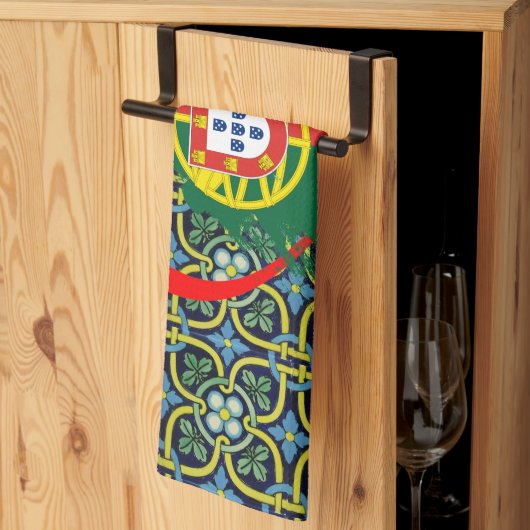 Portugees design theedoek (Derde Gevouwen)