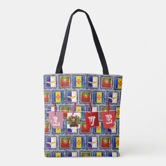 Portugees design tote bag (Achterkant)