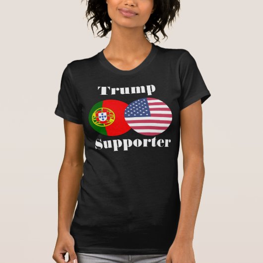 Portugees design Trump supporter T-shirt (Voorkant)