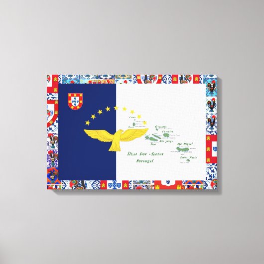 Portugees design Uitgerekt Canvas (Voorkant)