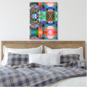 Portugees design Uitgerekt Canvas (Insitu (Slaapkamer))