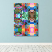 Portugees design Uitgerekt Canvas (Insitu (Houten vloer))