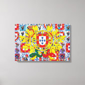 Portugees design Uitgerekt Canvas (Voorkant)