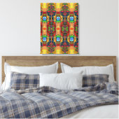 Portugees design Uitgerekt Canvas (Insitu (Slaapkamer))