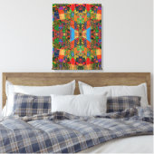 Portugees design Uitgerekt Canvas Afdruk (Insitu (Slaapkamer))