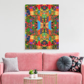 Portugees design Uitgerekt Canvas Afdruk (Insitu (Woonkamer))